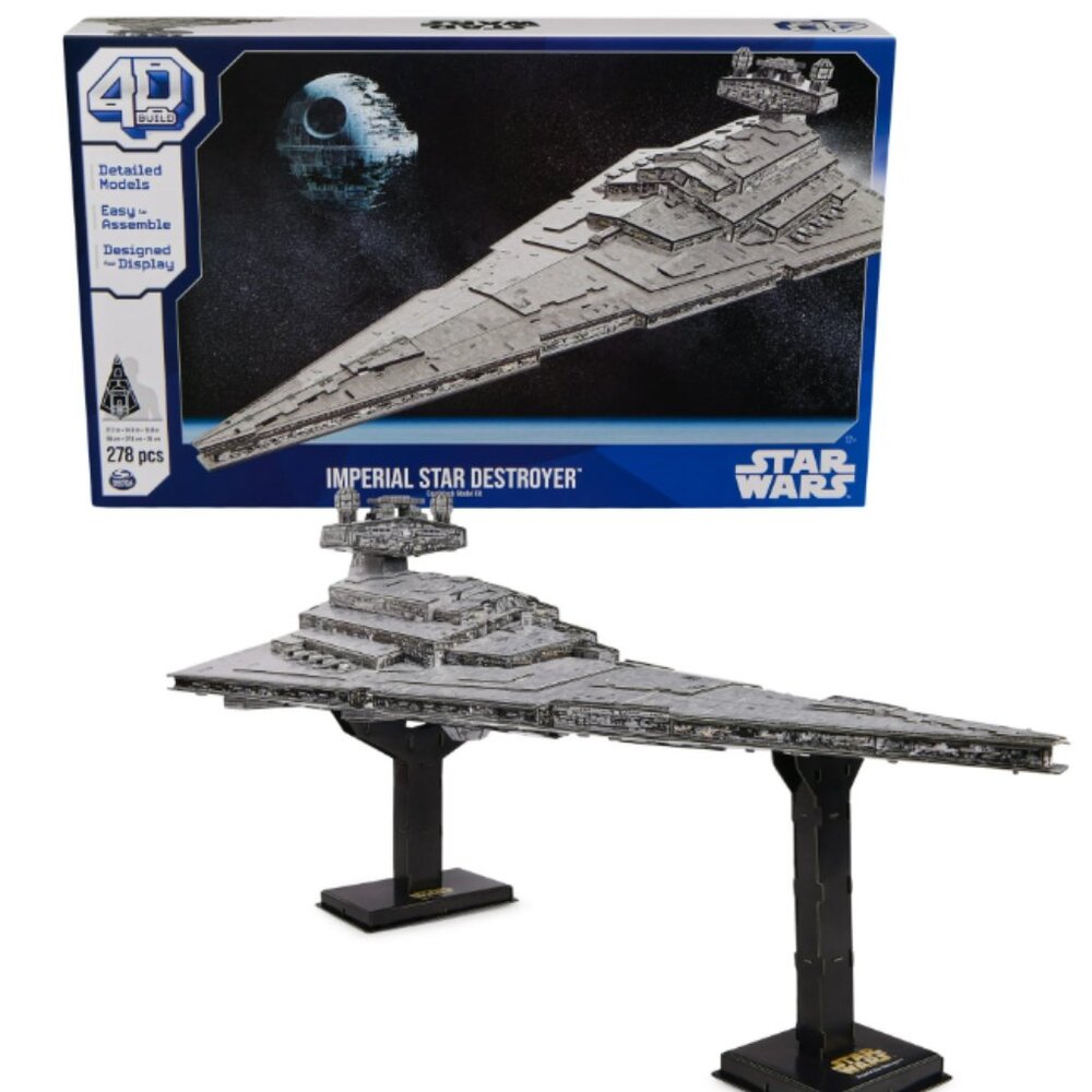 4D BUILD-Star Wars Deluxe Imperial Star Destroyer 3D Model 278pc Brand New